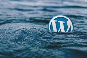 wordpress water logo background