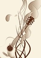 guitar instrument music background