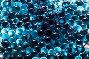 blue glass marbles