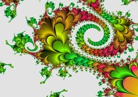 fractal abstraction on a white background