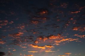 sunrise clouds dark blue sky wallpaper