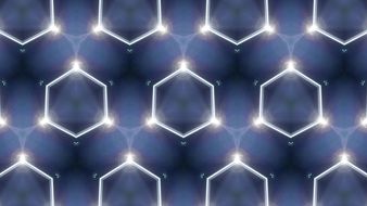 abstract background with blue lights
