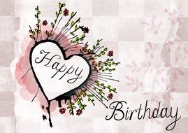 happy birthday greeting card