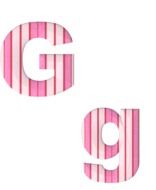 abc alphabet g fabric stripes