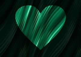 heart background image green love