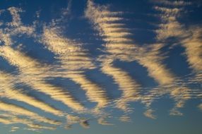 clouds sky blue white pattern