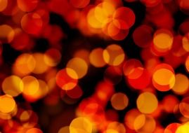 background with defocused orange lights