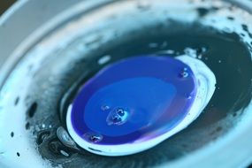 paint blue creative texture drop