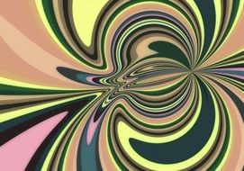 abstract wavy lines in motion