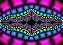 fractal neon artwork