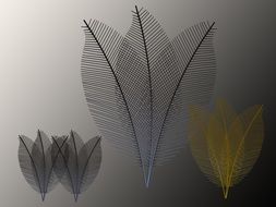 abstract fern leaves background