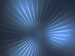 blue light beam pattern