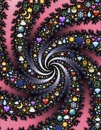emoji spiral fractal icons