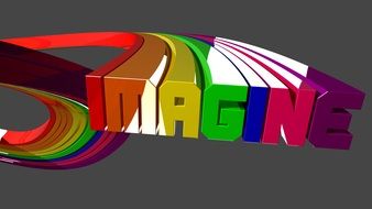 colorful graphic text