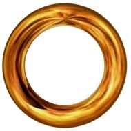 ring about golden pattern circle
