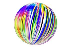 color spectrum ball abstract design
