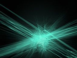 wave fantasy dark green background
