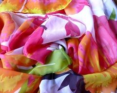 cloth silk colorful fashion color