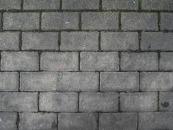 Grey stone pavement