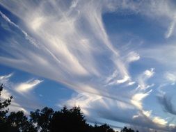 clouds sky pattern air high blue