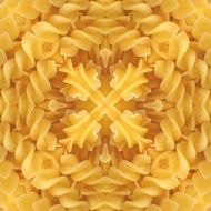 background with symmetrical pasta pattern