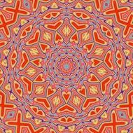 mandala orange kaleidoscope yellow