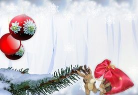 christmas background gifts reindeer