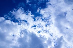 beautiful blue sky with clouds