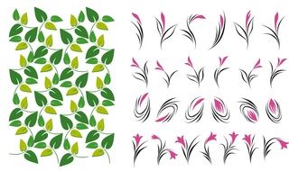 leaves pattern ornament