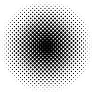 black and white pattern of dots