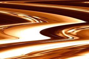abstract melted gold