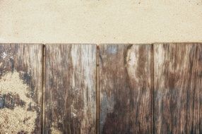 boardwalk wood boards sand beach