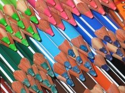 colorful colored pencils pens color