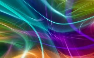 background with neon vibrating lines