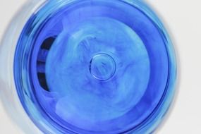 the background glass blue wheel