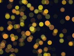 bokeh lights circles colorful