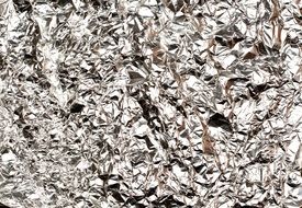 aluminum foil alu hell crumpled