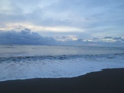 sunset over the sea in the tropics