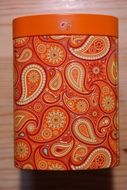 colorful metal can
