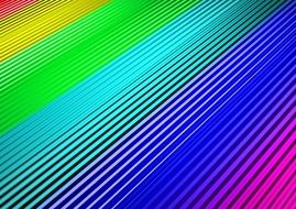 lines of rainbow colors