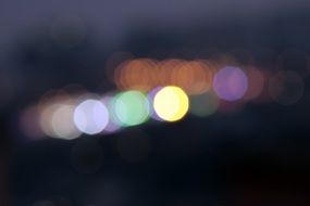 bokeh urban lights as background