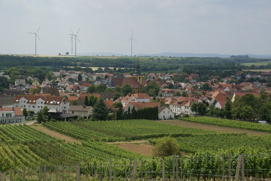 panorama of the village of abenheim