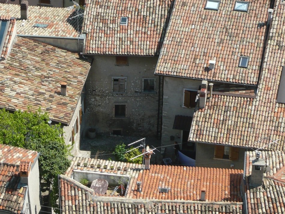 Houses in the city in Italy