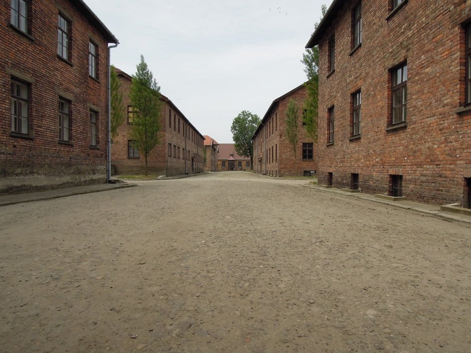 on the territory of the concentration camp auschwitz