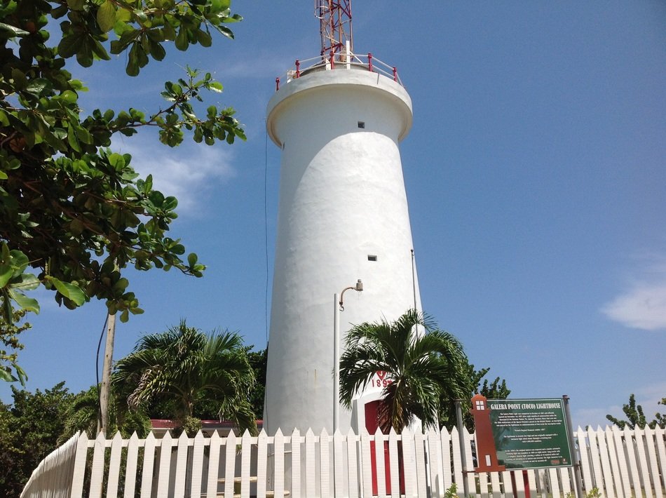 White vintage toco light house