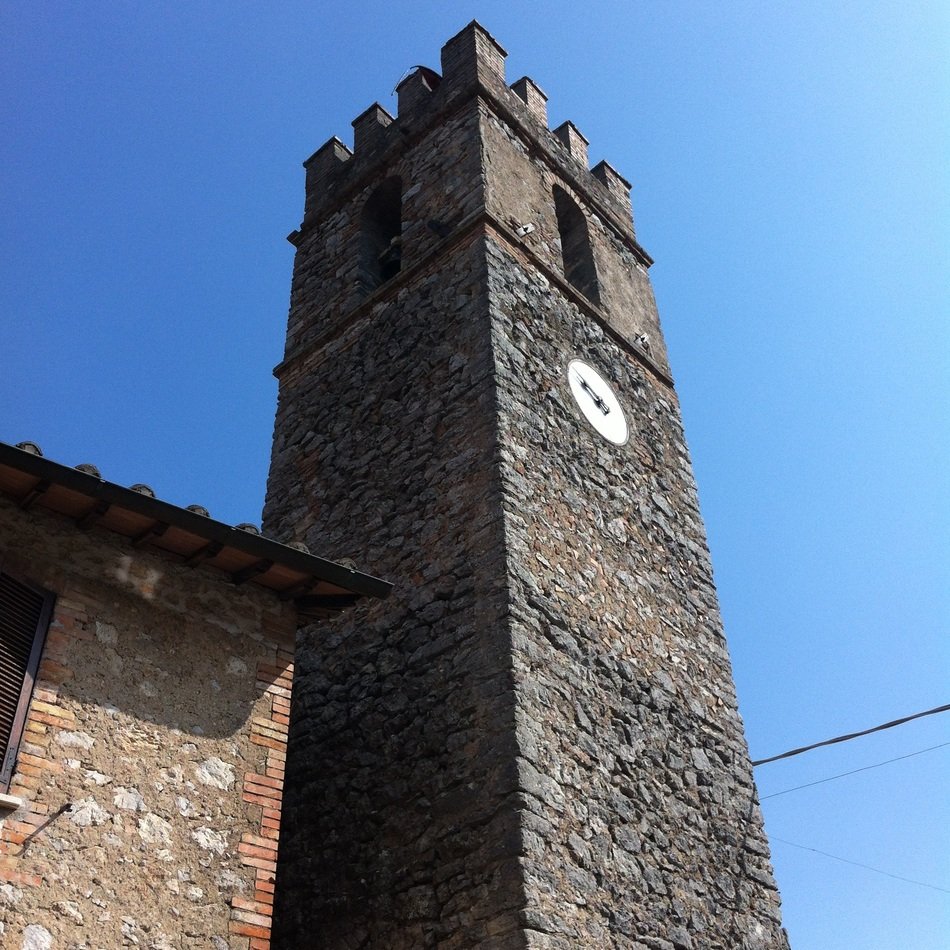 Medieval castle in the town