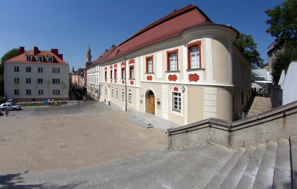 Houses in the center of Opole, Poland