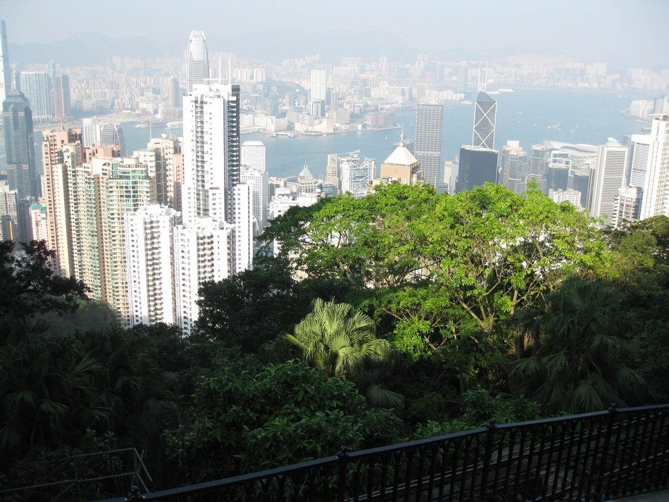 Urban landscape with the modern skyscrapers