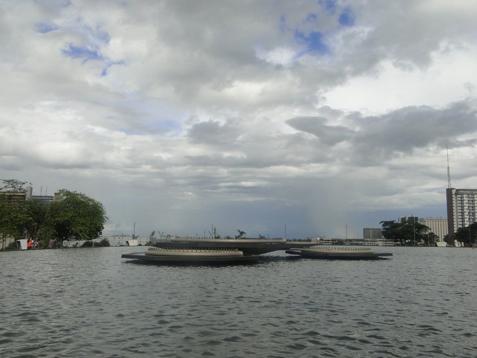 landscape of the boats on a river in Brasil