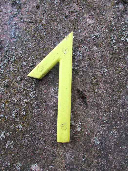 number one on the wall